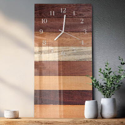 Horloge rectangulaire verticale Rayures