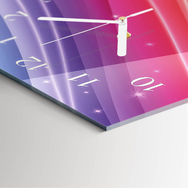 Horloge rectangulaire verticale Arc-en-ciel