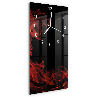 Horloge rectangulaire verticale Feu