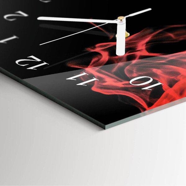 Horloge rectangulaire verticale Feu
