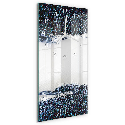 Horloge rectangulaire verticale Abstraction