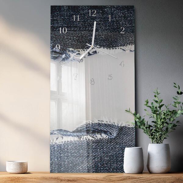 Horloge rectangulaire verticale Abstraction