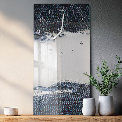 Horloge rectangulaire verticale Abstraction