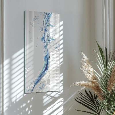 Horloge rectangulaire verticale Eau