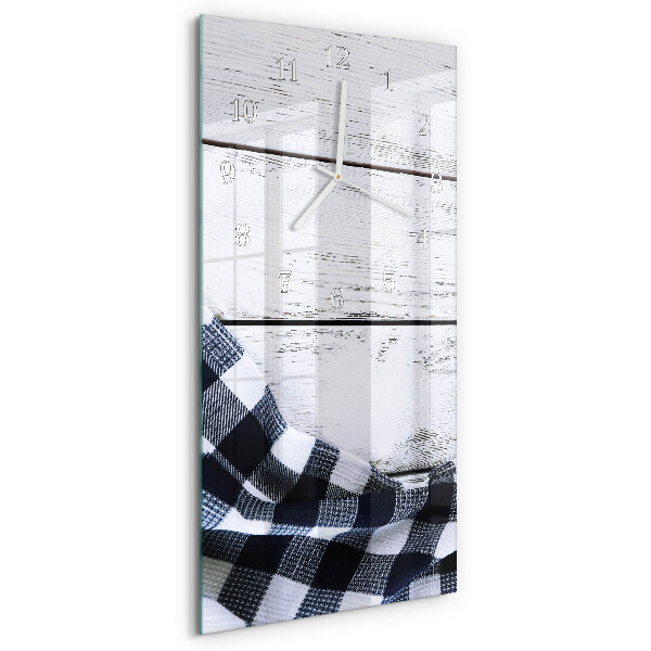 Horloge rectangulaire verticale Table en tissu