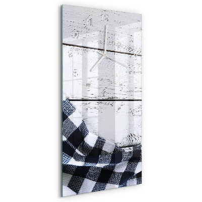 Horloge rectangulaire verticale Table en tissu