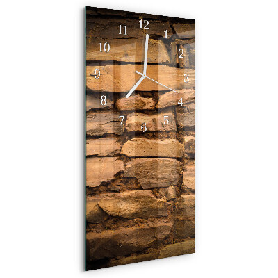 Horloge rectangulaire verticale Pierres