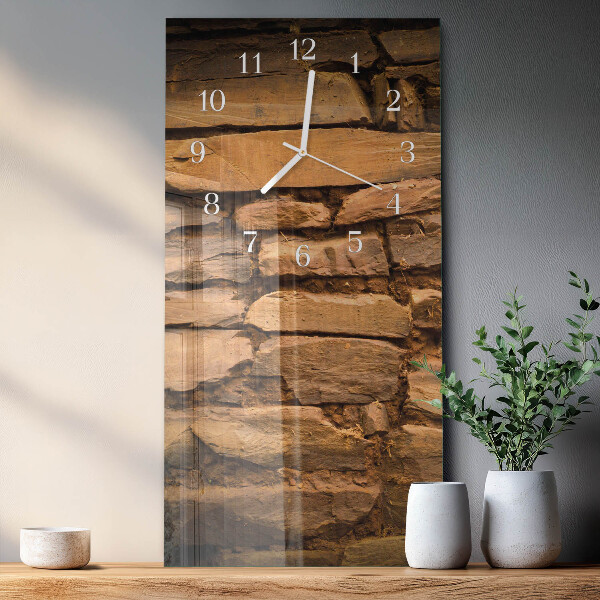 Horloge rectangulaire verticale Pierres