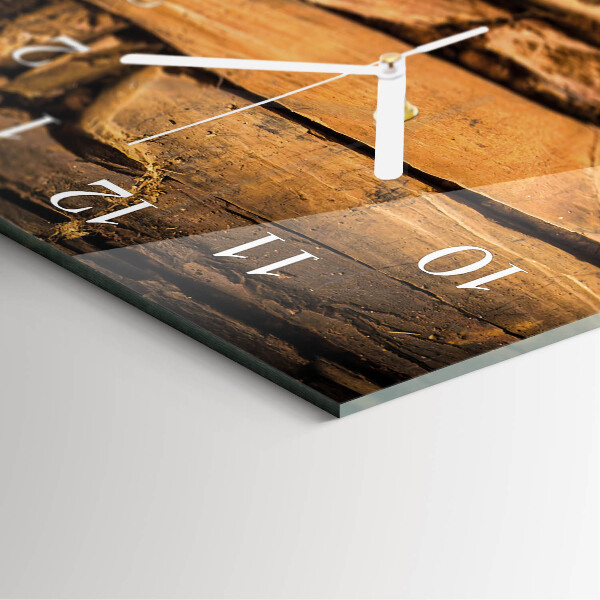 Horloge rectangulaire verticale Pierres