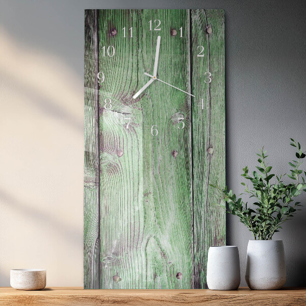 Horloge rectangulaire verticale Planche en bois