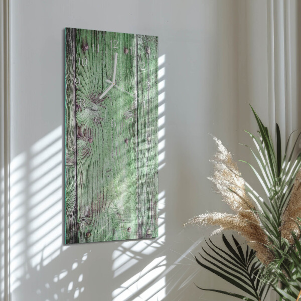 Horloge rectangulaire verticale Planche en bois