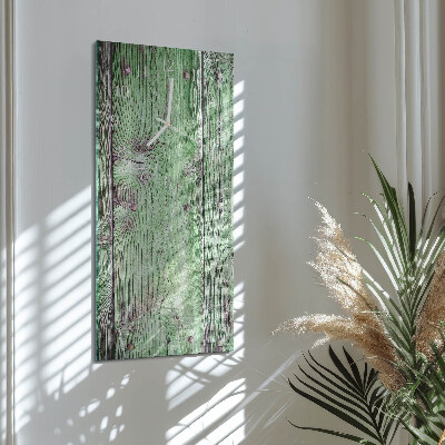 Horloge rectangulaire verticale Planche en bois