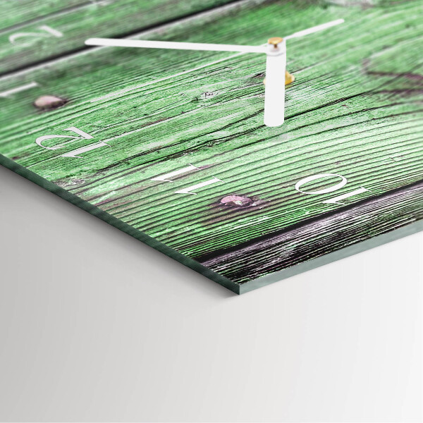 Horloge rectangulaire verticale Planche en bois