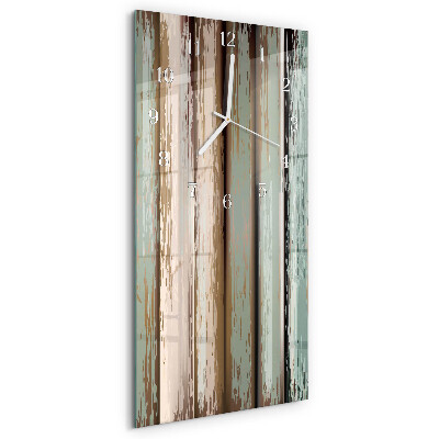 Horloge rectangulaire verticale Bois