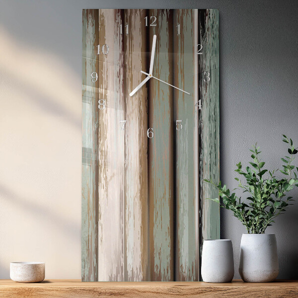 Horloge rectangulaire verticale Bois