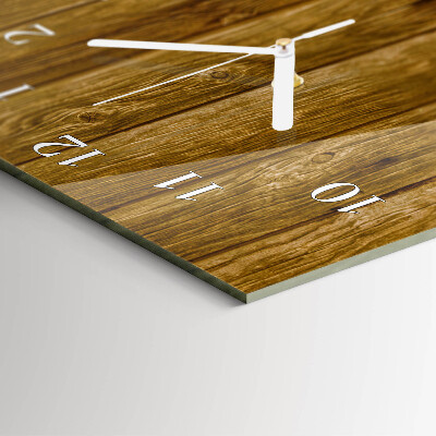 Horloge rectangulaire verticale table en bois