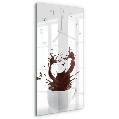 Horloge rectangulaire verticale Café