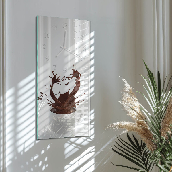 Horloge rectangulaire verticale Café