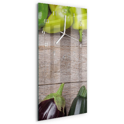 Horloge rectangulaire verticale Table de légumes