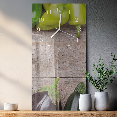 Horloge rectangulaire verticale Table de légumes