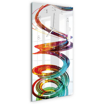 Horloge rectangulaire verticale Spirale