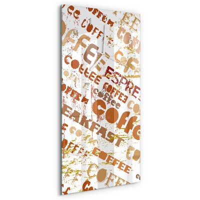Horloge rectangulaire verticale Café