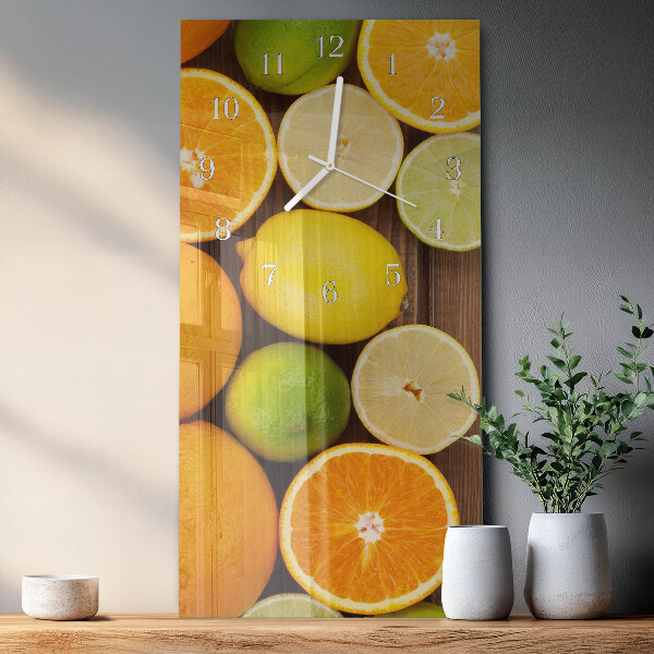 Horloge rectangulaire verticale Fruit