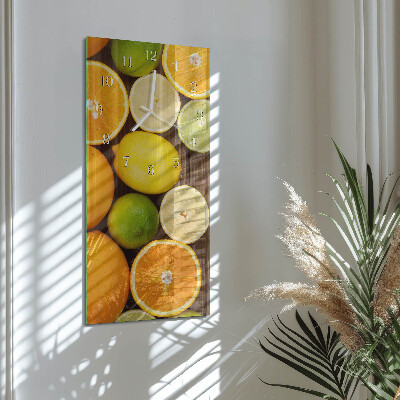 Horloge rectangulaire verticale Fruit