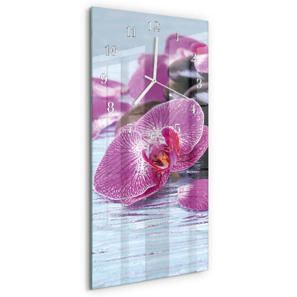 Horloge rectangulaire verticale Idée pour les orchidées
