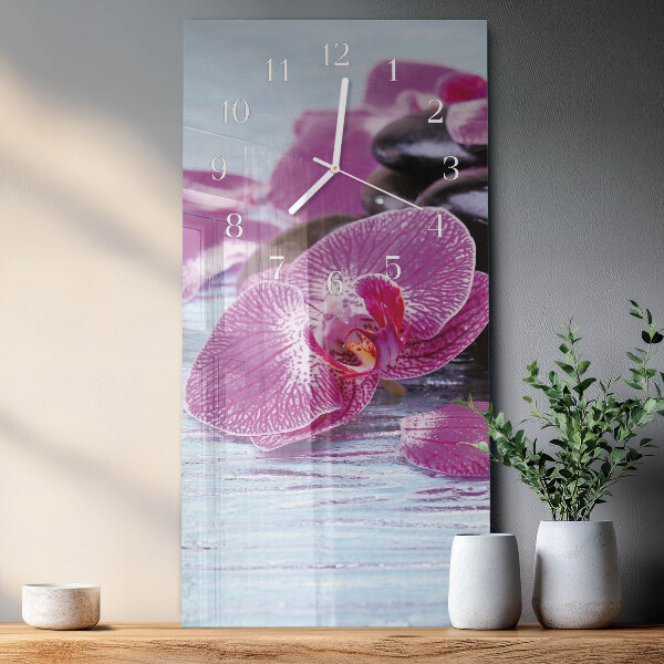 Horloge rectangulaire verticale Idée pour les orchidées