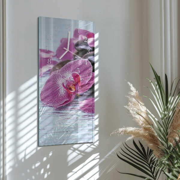 Horloge rectangulaire verticale Idée pour les orchidées