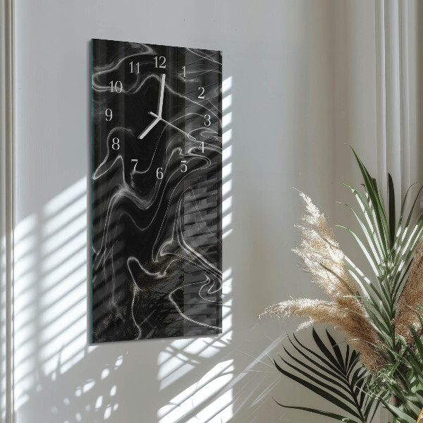 Horloge rectangulaire verticale Vague