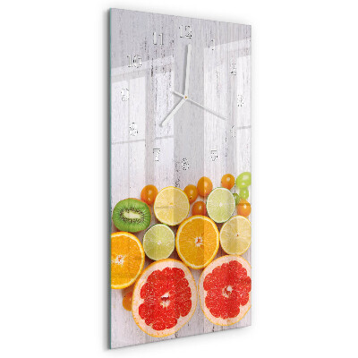Horloge rectangulaire verticale Fruit