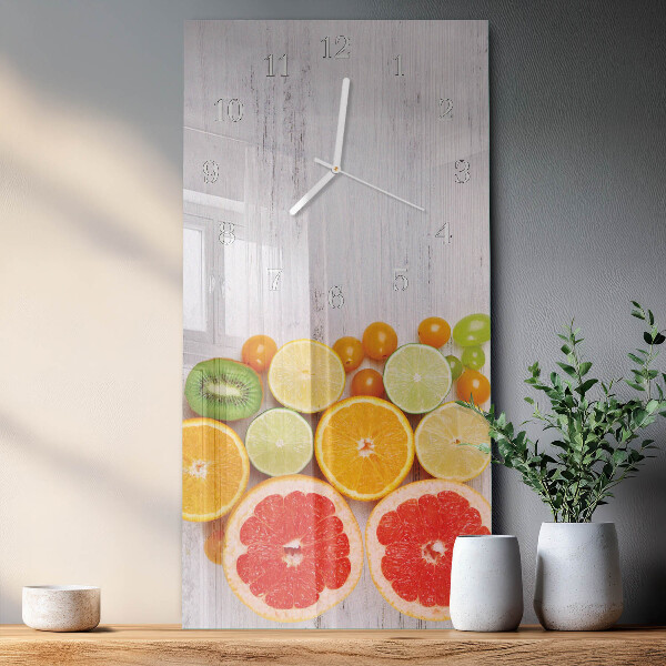 Horloge rectangulaire verticale Fruit