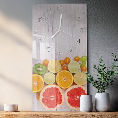 Horloge rectangulaire verticale Fruit