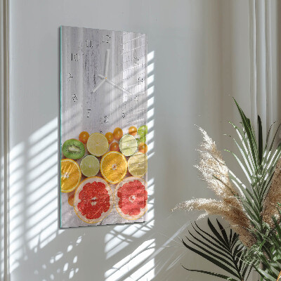 Horloge rectangulaire verticale Fruit