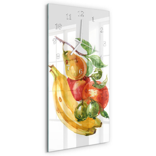 Horloge rectangulaire verticale Fruit