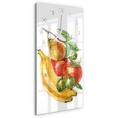 Horloge rectangulaire verticale Fruit