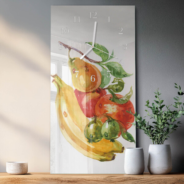 Horloge rectangulaire verticale Fruit