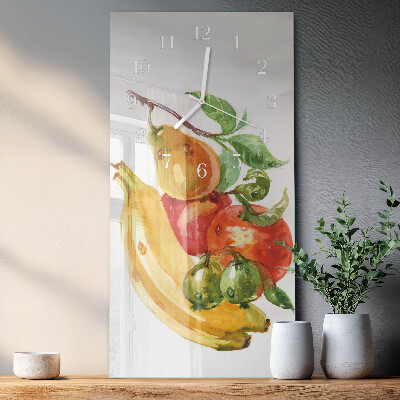 Horloge rectangulaire verticale Fruit