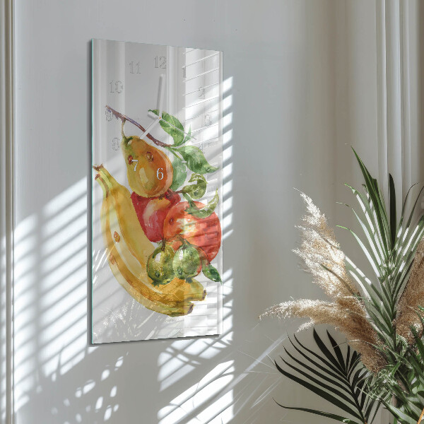 Horloge rectangulaire verticale Fruit