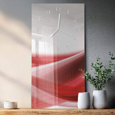Horloge rectangulaire verticale Abstraction