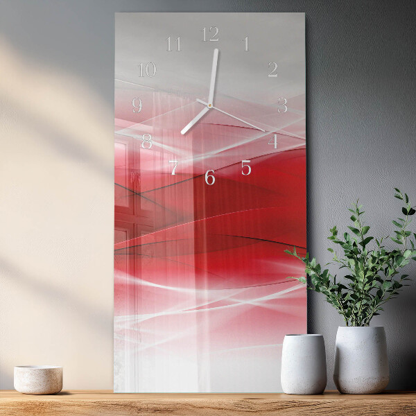 Horloge rectangulaire verticale Abstraction