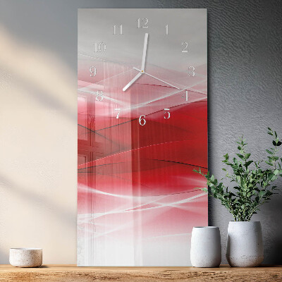 Horloge rectangulaire verticale Abstraction