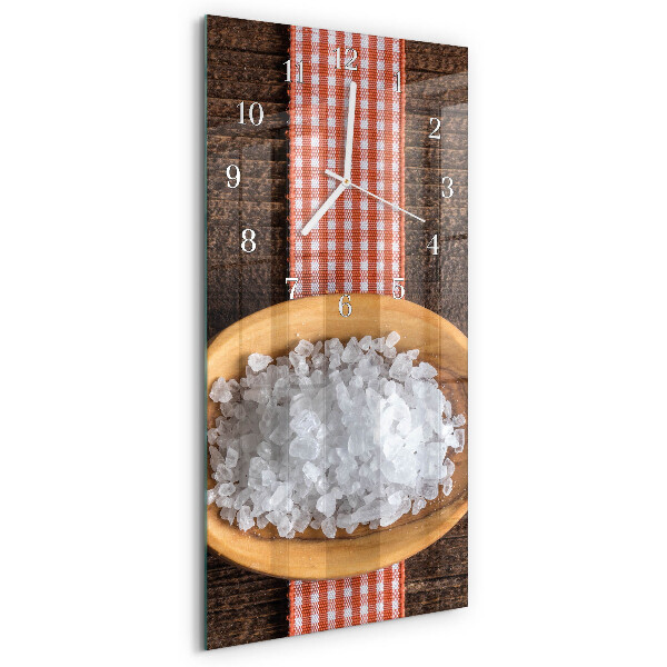 Horloge rectangulaire verticale Sel de mer