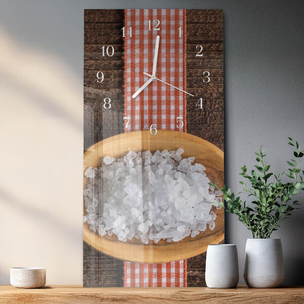 Horloge rectangulaire verticale Sel de mer