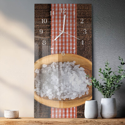 Horloge rectangulaire verticale Sel de mer