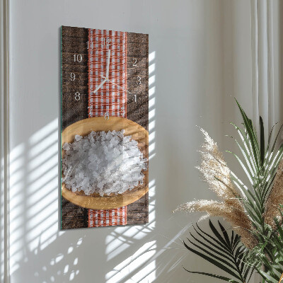 Horloge rectangulaire verticale Sel de mer