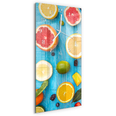 Horloge rectangulaire verticale Fruit