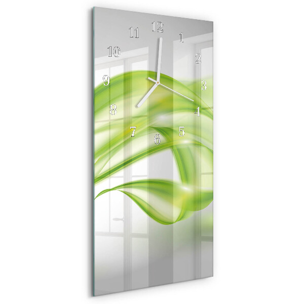 Horloge rectangulaire verticale Lignes abstraites